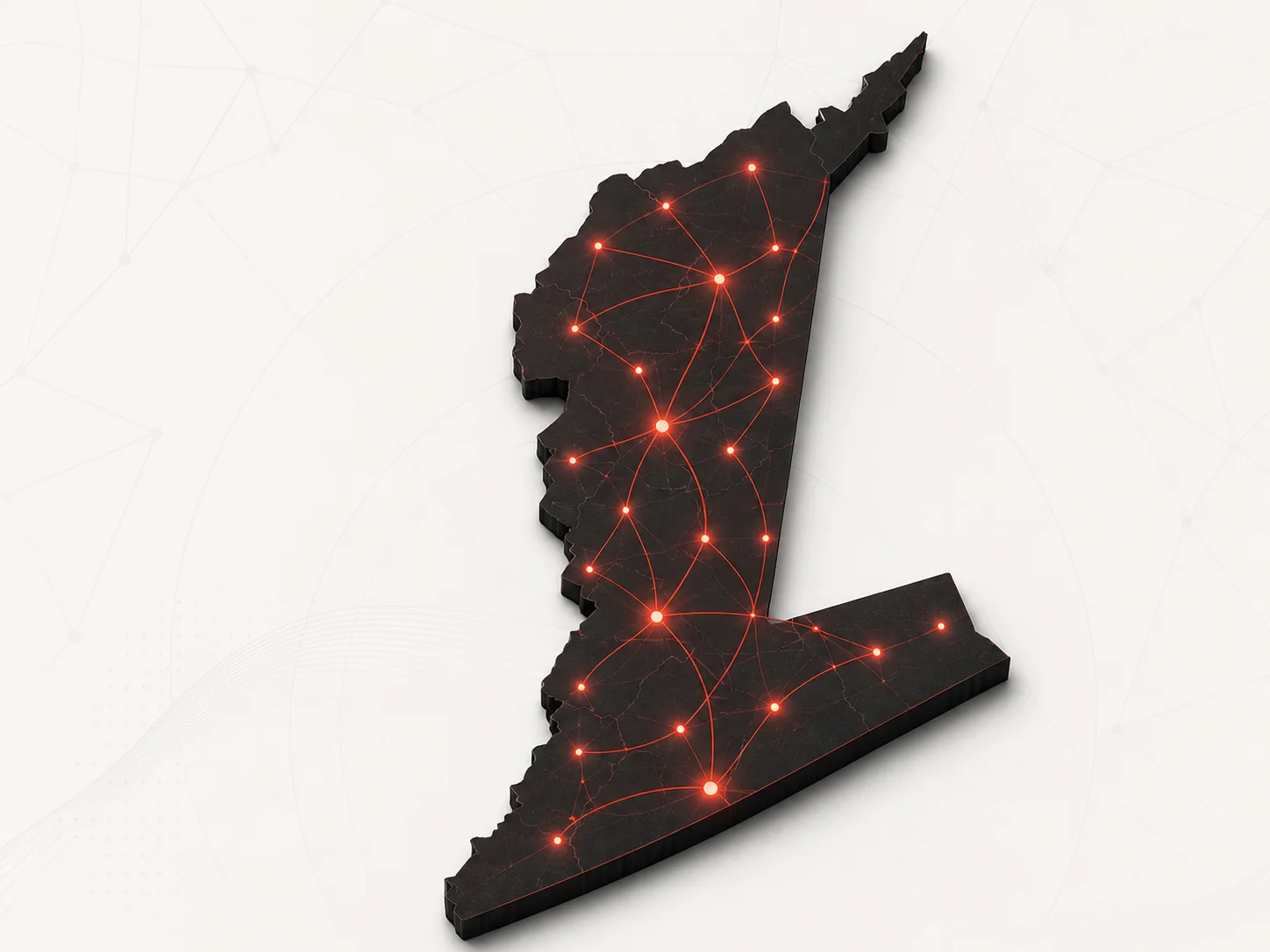 Ilustração da cobertura de fibra óptica da VirtualNet em Satubinha